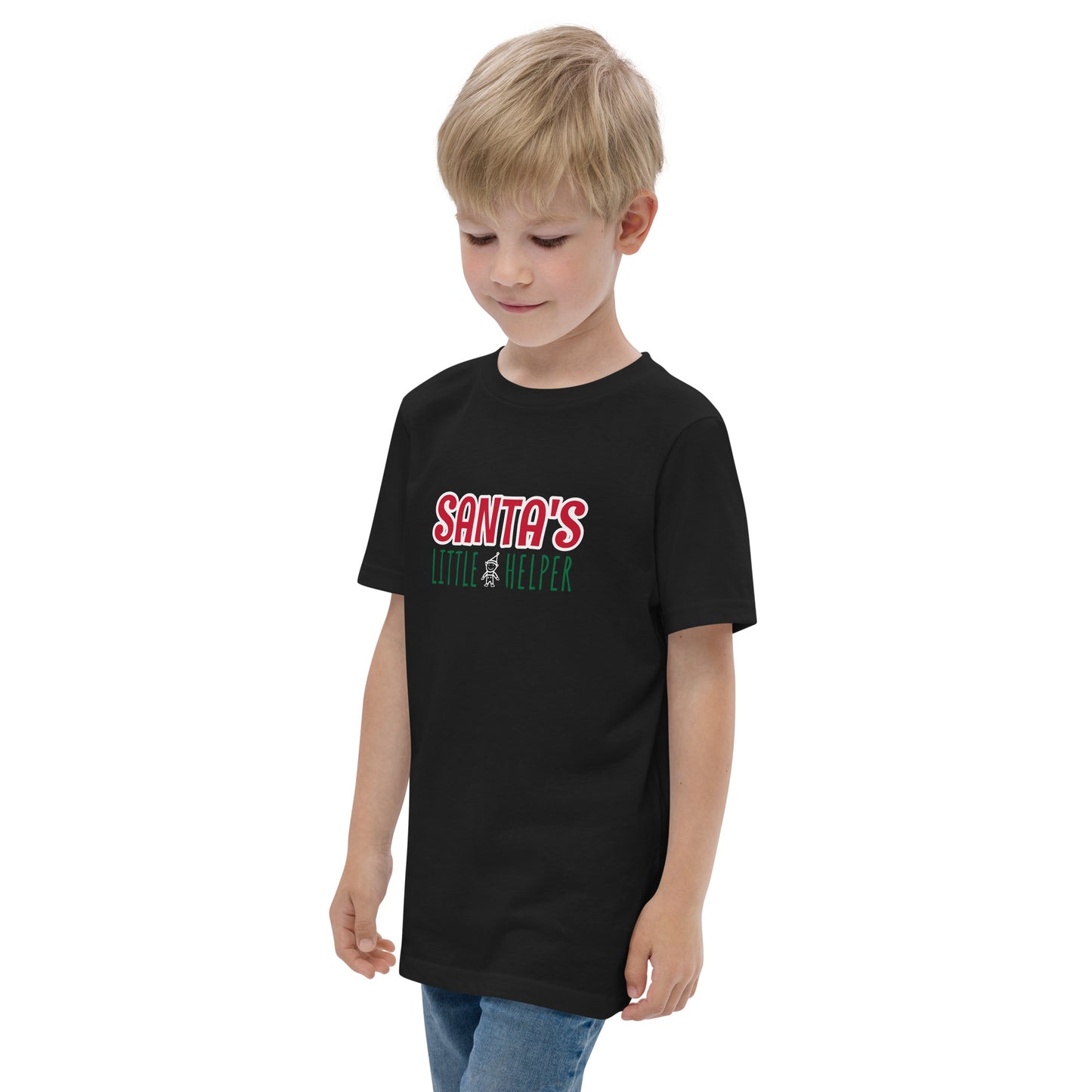 Santa's Little Helper Youth Jersey T-shirt