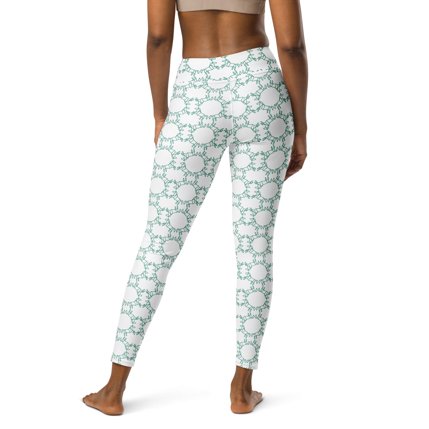Geometric Horses Yoga Leggings