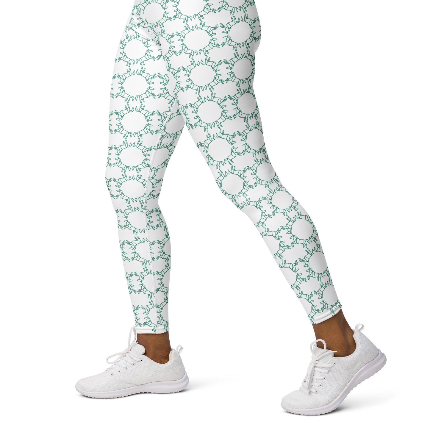 Geometric Horses Yoga Leggings