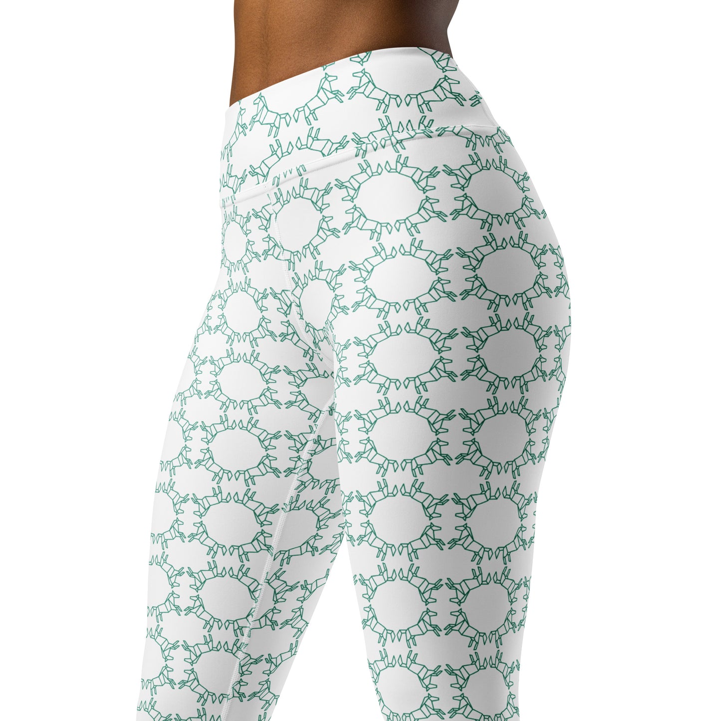 Geometric Horses Yoga Leggings