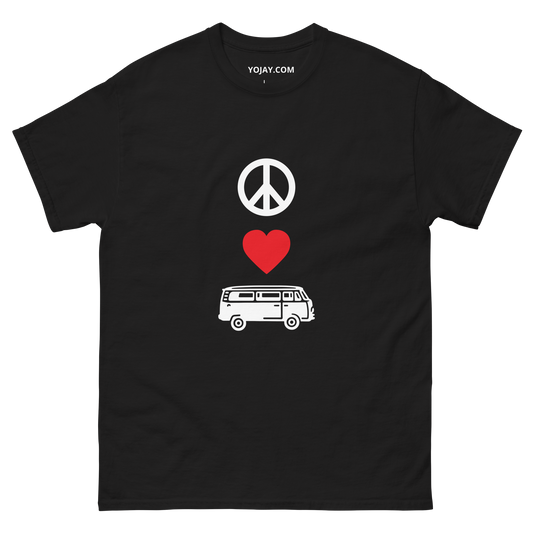 Peace Love Camper Van Men's classic tee