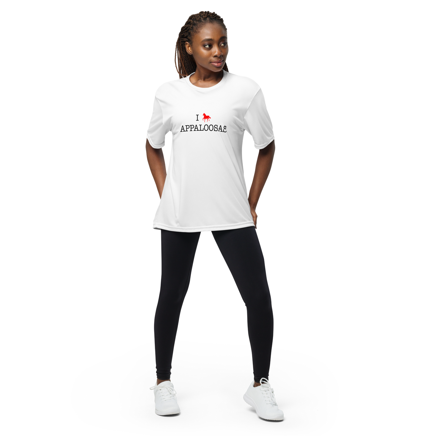 I love Appaloosas Unisex Performance Crew Neck T-shirt