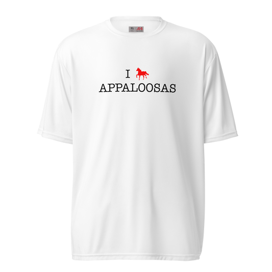 I love Appaloosas Unisex Performance Crew Neck T-shirt