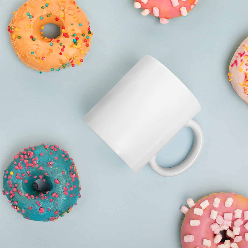 World's Okayest Dad! (probably) White glossy mug