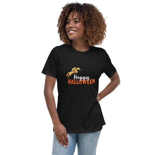 Happy Halloween Horse Women's Relaxed T-Shirt