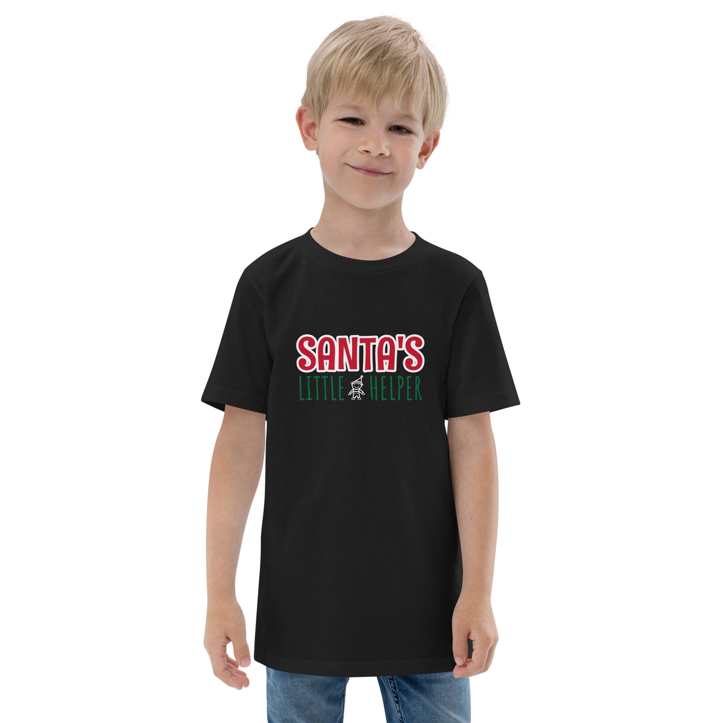 Santa's Little Helper Youth Jersey T-shirt
