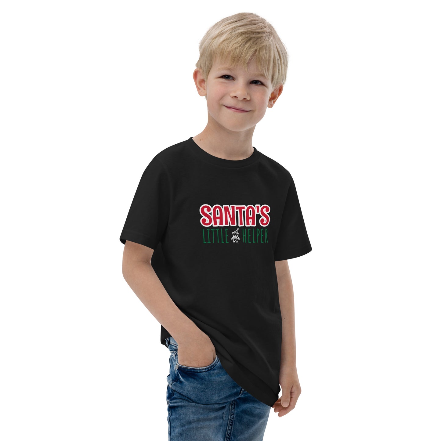 Santa's Little Helper Youth Jersey T-shirt